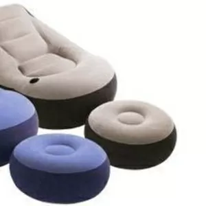 Продаётся кресло надувное с пуфиком Intex Comfy Ultra Lounge