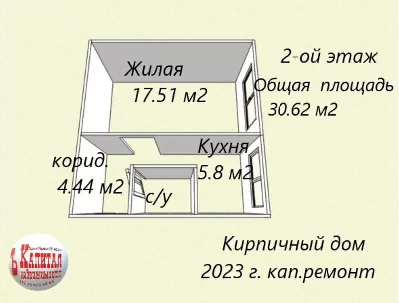 1 комнатная квартира в центре Гомеля! ул. Советская д.54. 2